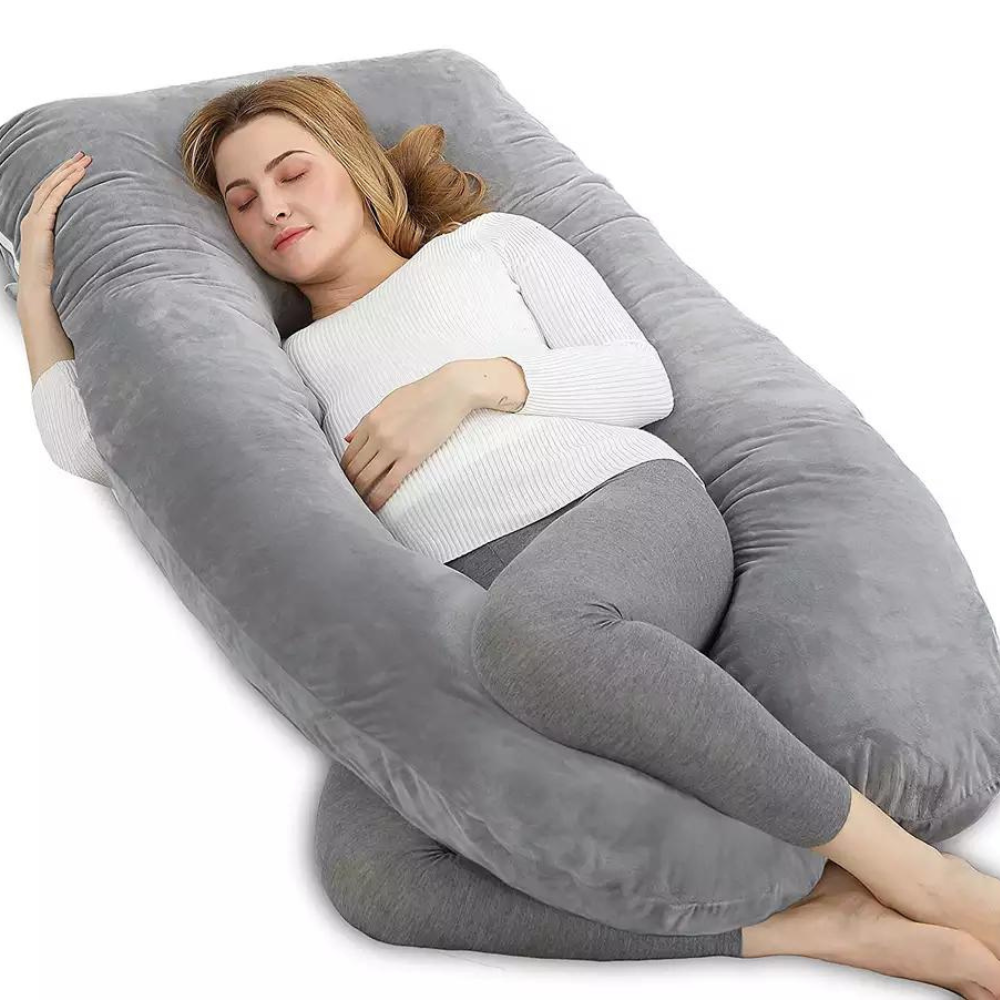 Pregnancy Pillow U Shape Full Body Pillow And Maternity Support For Pregnant  Womengray